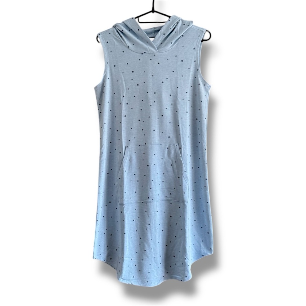 Collections by Bobeau French Terry Hooded Sleeveless Dress